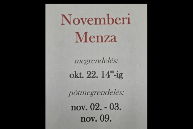 Novemberi menza
